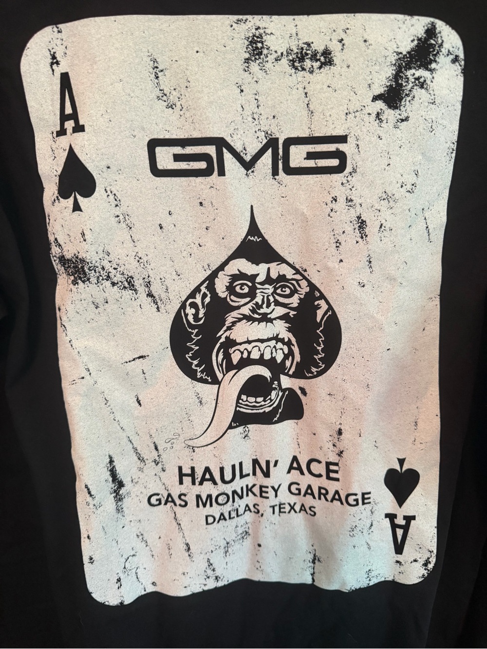Gas Monkey Garage Hauln' Ace Black Long Sleeve Tee